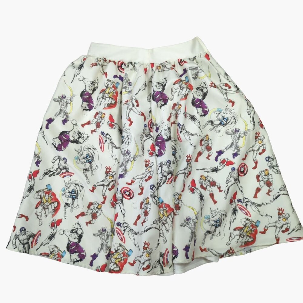 Marvel By Her Universe Womens XS Skater Skirt With Avengers Print